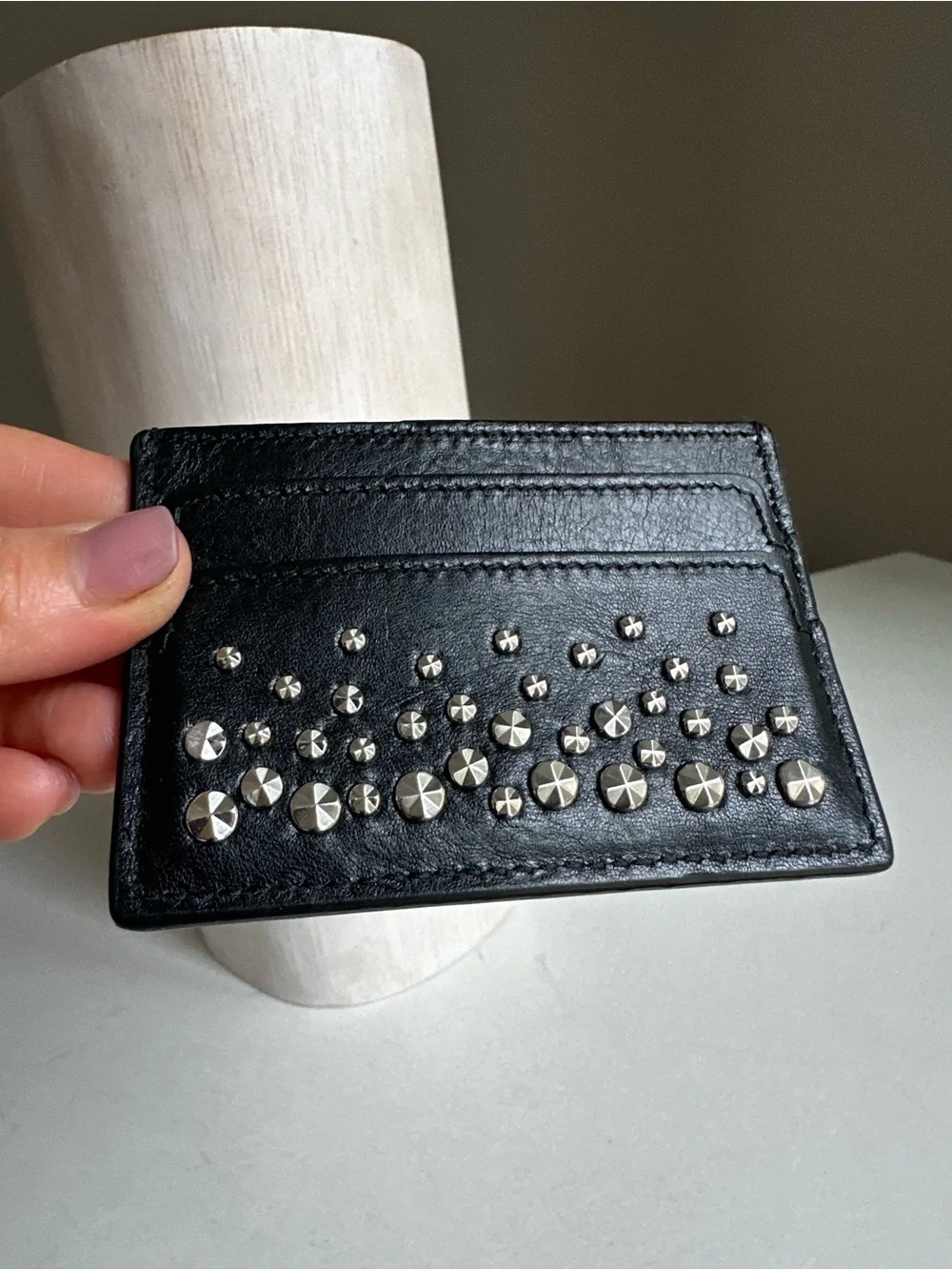 Alexander McQueen Skull Leather Cardholder